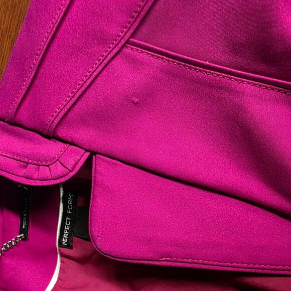 Perfect Form Fuchsia Zippered Blazer by White House Black Market Size 4 - Picture 15 of 16